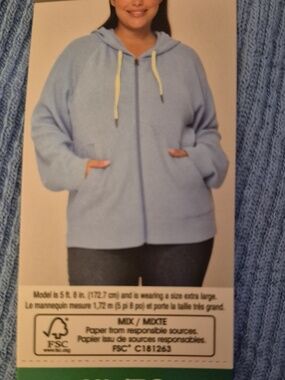 XL:🩵 Sierra Designs Hooded Zip Sweater